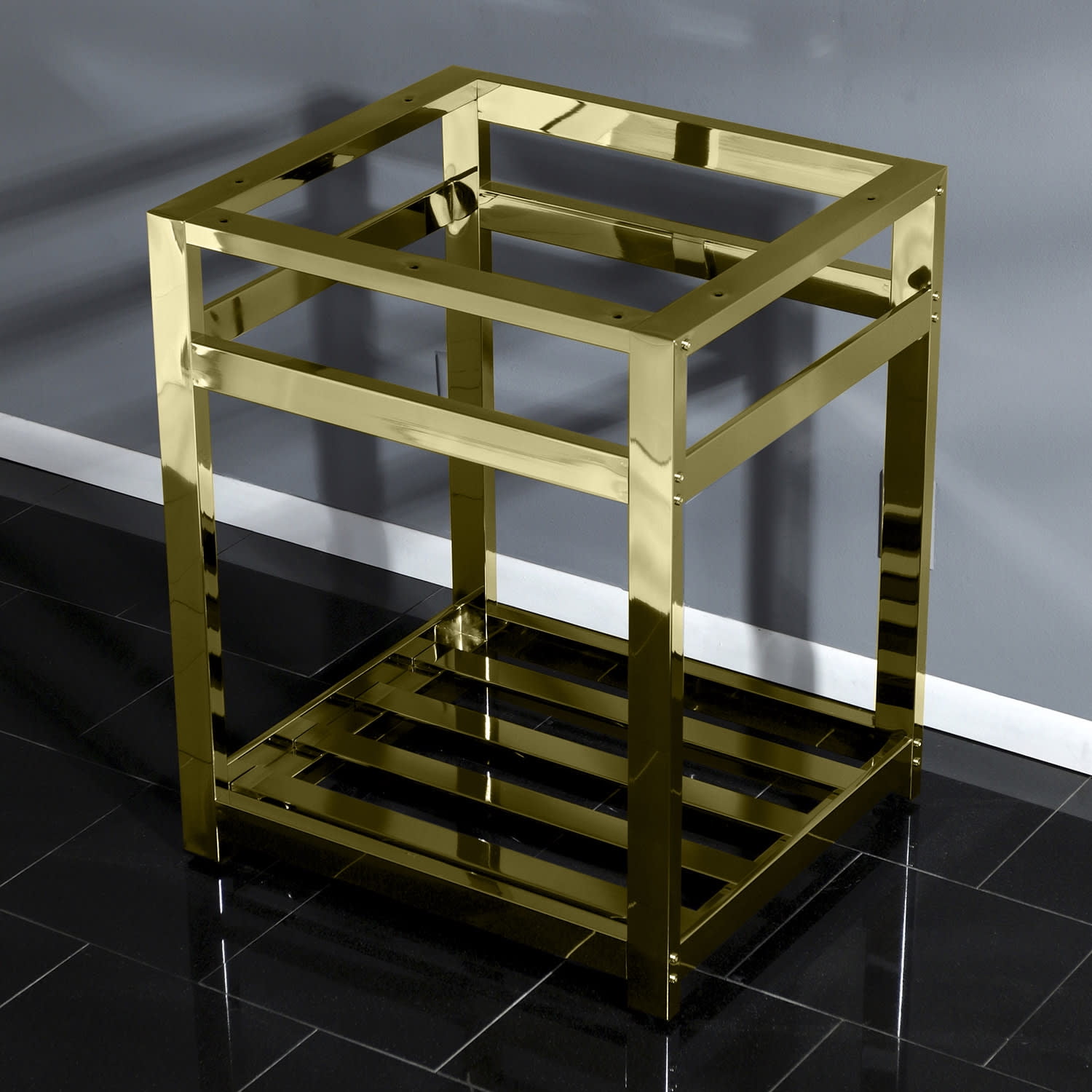 Kingston Brass VSP2522A0 25" Wide X 30" High Console Stand - Black