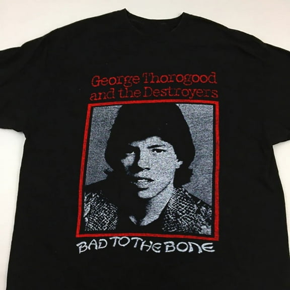 New THARAGOOD George Thorogood White Black Unisex S-234XL Shirt NG3122