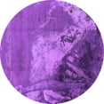 thumbnail image 1 of Ahgly Company Indoor Round Oriental Purple Industrial Area Rugs, 3' Round, 1 of 4
