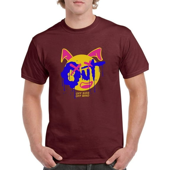 Bunny Face Off Mind T-Shirt Men -Image by Shutterstock, Male XX-Large