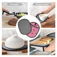 thumbnail image 7 of Pofeuu Watermelon Print Silicone Pot Mat Mitten With Hanging Loop Heat Resistant Oven Mitts Non-Slip Bbq Baking Smoking Potholders, 7 of 7