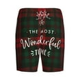 thumbnail image 4 of Rocae Wonderful Time Christmas for Men's Soft Sleep Pajama Shorts, Waistband and Pockets, 4 of 9