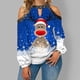 thumbnail image 3 of Ropa De Navidad De Las Mujeres casual De Manga Larga Ciervo Impresión Camisapangjing, 3 of 4