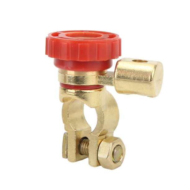 Terminal de enlace de batería de coche Latón 100A 1,5‑1,7 cm Interruptor de desconexión segura a prueba de herrumbre Universal para barcos RV ATV