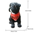 thumbnail image 5 of Estatua de perro, adorno de perro, colección de figuras de escritorio, figuras de perro, estatua de animal Negro, 5 of 5