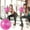 Pink, variant on cpengpj 25cm Pilates Ball Core Ball, Exercise Ball with Exercise Guide Mini Yoga Ball PVC Yoga Ball For Children And Pregnant Women