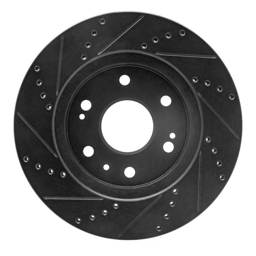 Dynamic Friction Company 633-48091R DFC Brake Rotor - Drilled And Slotted - Black