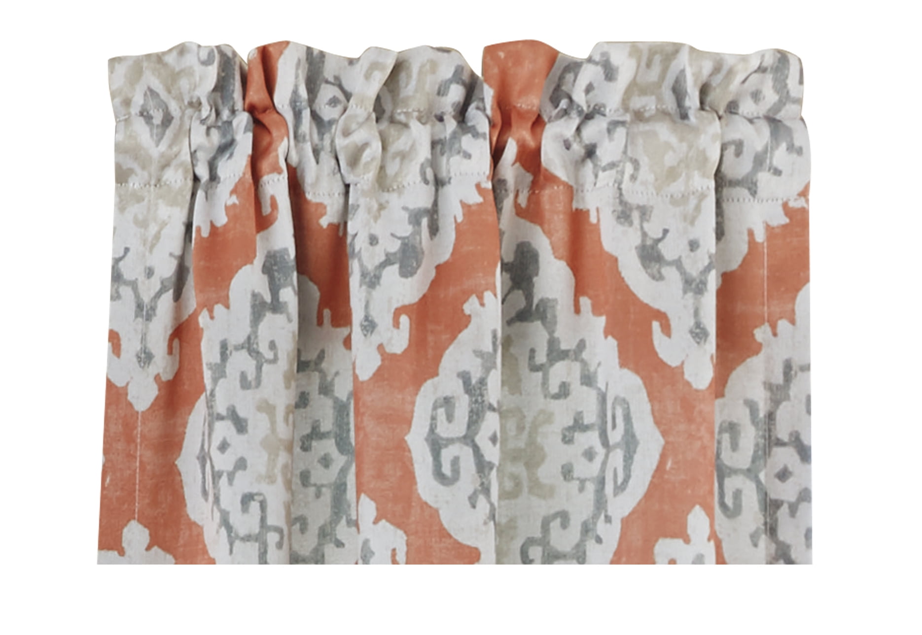 Mainstays Blackout Curtain Panel Pair, Set of 2, Ikat Terracotta, 30"W x 63"L