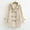 Beige, variant on Loose Fit Jackets for Women Trendy Hoodie Peacoat Navy Blue Thermal Workout Tops Long Sleeve Mid-Length Tops