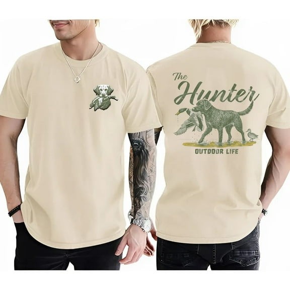 The Hunter Outdoor Life Shirt - Duck Hunting Dog Graphic Tee, Unisex Nature Lover T-Shirt for Men & Women