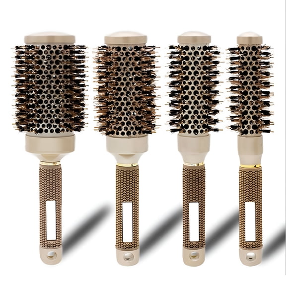 ACDANC Round Brush for Women, Thermal Ceramic and Ionic Tech Hair Brush with Boar Bristles for Blow Drying, Styling, Curling, Increase Hair Shine