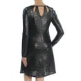 thumbnail image 2 of bar III Womens Silver Metallic Shift Dress, Metallic, X-Small, 2 of 2