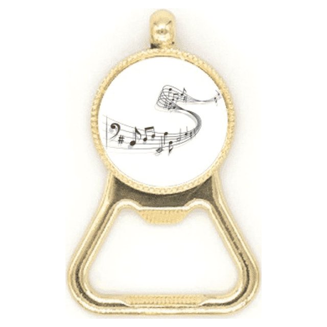 Ouvre-bouteille de Bière Classique Mélodie Musicale en Acier Inoxydable Porte-Clés