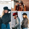 thumbnail image 6 of Newsboy Hats for Women Winter Beret Hat Classic Newsboy Caps Retro Fashion French Hats for Women, 6 of 6
