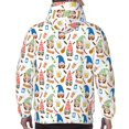 thumbnail image 7 of Wukai Barbecue Gnomes Print Men Hoodies Fleece Sweatshirts Long Sleeve Sweaters Pullover Fall Outfits Winter Clothes-3X-Large, 7 of 7