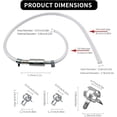 thumbnail image 2 of 4Pcs Brake Bleeding Kit Universal Brake Bleeder Clutch Bleeding Hose Reusable Durable One Way Check Valve Clutch For Motorcycle Car Motorbike Maintenance Hydraulic System Accessories, 2 of 5