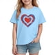 thumbnail image 2 of Blusas y camisas de manga corta con cuello redondo para niños y niñas, camisetas gráficas de manga corta, blusas con estampados bonitos para la temporada escolar., 2 of 9