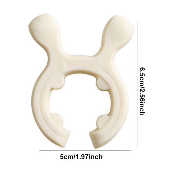 Oioii Multifunction Silicone Pot Handle Spatula Rack, For Home Use, Holiday Essentials, White