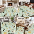 thumbnail image 6 of 8x10 Washable Area Rug, Green Farm Non-Slip Extra Large Rectangle Rug for Living Room Bedroom, Farmhouse Cartoon Horse Cow Chicken Fence Truck Tree Indoor Floor Mat for Home Decor, 6 of 9