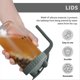 thumbnail image 4 of 2 Pack Wide Mouth Flip Cap Jar Lids,Leak-Proof Seal Cover,Gray, 4 of 5