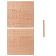 thumbnail image 1 of onlyliua Fin de Temporada Tablero Braille Geométrico con Letras Digitales de Madera para Educación Temprana, 1 of 1