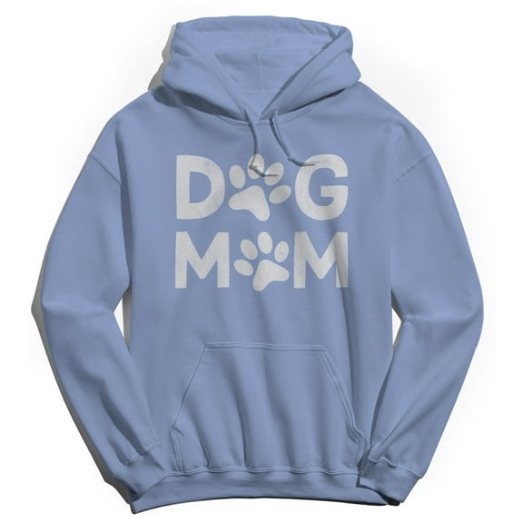 Dog Mom Humor Graphic Light Blue Men's Crewneck Sweatshirt Hoodie