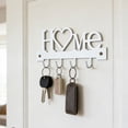 thumbnail image 4 of Apmemiss Clearance HOME Key Rack Wrought Iron Wall Shelving Unit Metal Decorative Hook Rack Entryway Coat Rack, 4 of 6