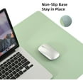 thumbnail image 2 of PU Leather Desk Pad,36x17 in Large Computer Desk Mat,Waterproof Non-Slip Desk Blotter Protector,Light Green Big Keyboard Mouse Pad, 2 of 6