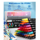thumbnail image 3 of Marcadores 120 Colores Plumones Punta Pincel Doble Punta Xtellar multicolor, 3 of 4