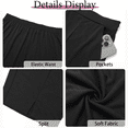 thumbnail image 5 of WellSize Plus Size Capri Pants for Women High Waisted Split Casual Lounge Pants With Pockets Summer Lightweight Cropped Pants, 5 of 7