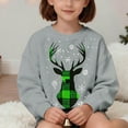 thumbnail image 4 of Favoffer Toddler Girls Christmas Sweatshirt Kids Santa Claus Elk Bear Shirt Xmas Hoodie Cotton Long Sleeve Tops for 1-15Y, 4 of 7