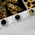 thumbnail image 4 of Feelyou Leopard Print Bowknot Black Out Curtains, Brown Cheetah Polkadots Curtains Pack of 2 (42x63 Each), Teens Kids Boys Girls Bedroom Curtains, Living Room Curtains Decor, 4 of 6