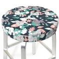 thumbnail image 3 of KLL Cute Poodle Dog Round Bar Chair Cushion Cover ,Bar Stool Protector with Elastic, Soft Washable, 3 of 6