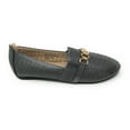 thumbnail image 2 of Victoria K Women's Sparkling Quilted Finish With Gold Chain Ballerina Flats, 2 of 5