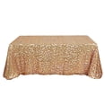 thumbnail image 2 of BalsaCircle 90" x 156" Big Payette Sequin Tablecloth Matte Champagne, 2 of 8