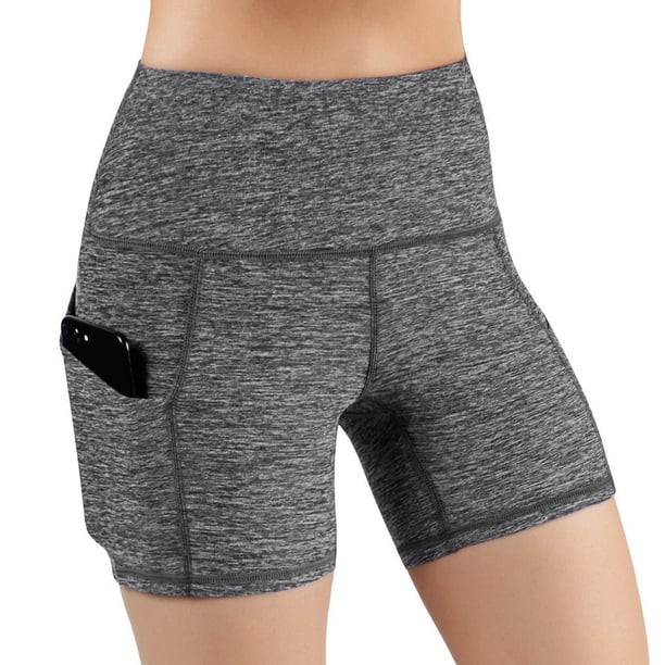 TaTaai Women's Tummy Control Yoga Shorts High Waisted with Pockets Scrunch Butt Lifting Leggings Stretchy Running Gym Workout Non See Through Gift