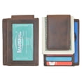 thumbnail image 2 of RFID Mens Leather Money Clip Slim Front Pocket Magnetic ID Credit Card Wallet, 2 of 9