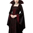 thumbnail image 3 of Fancifize Halloween Dresses for Girls Holiday Party Royal-Vampire Dress Up Kids Medieval Renaissance Outfits, 3 of 7