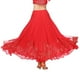 thumbnail image 5 of Falda elegante para baile de salón - Falda larga con lentejuelas para baile latino rojo, 5 of 9
