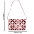 thumbnail image 3 of Beaded Flower Shoulder Bag, Handmade Beaded Handbag, Clutch, Purse for Summer Birthday Her Women Mom Gift, 3 of 5