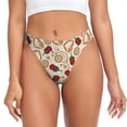 thumbnail image 1 of Fotbe Valentine'S Day Rose Tanga Sin Costuras para Mujer con Estampado – Panties Invisibles, Transpirables y Cómodos para Uso Diario-Small, 1 of 6