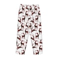 thumbnail image 3 of Lsque Christmas Plaid Moose Print Women's Pajama Pants, Lounge Pant - Comfortable Home Wear,Elastic Waistband, Stylish Design-Large, 3 of 9