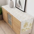 thumbnail image 4 of Palm Trees Table Runner - 48 Inch Long, Kitchen Dining Table Runner Dresser Scarves, Yellow Tropical Plants Summer Forest Scenery Farmhouse Decor for Coffee Tables Wedding Party Banquet, 4 of 8