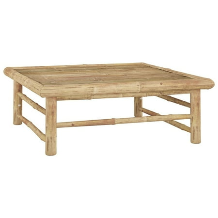 Dcenta Patio Table 25.6 x25.6 x11.8  Bamboo