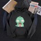 thumbnail image 4 of Gibobby Invierno y Navidad Sudaderas Mujer Las mujeres imprimieron Drawstring encapuchado suelto Casual Long - Manga Blouse Top Suatshirt （Negro， L), 4 of 5