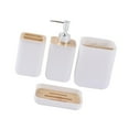 thumbnail image 2 of Organizador de baño de 4 piezas, juego de accesorios de baño, elegante y ordenado. 010 blanco, 2 of 9