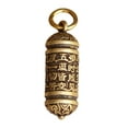 thumbnail image 2 of 5x Colgante de Sutra de Buda de Latón, Adornos, Accesorios para Botellas, Decoración Hueca, Dije Cilíndrico para Pulsera, Llavero, Fabricación de Joya 5 piezas, 2 of 8