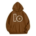 thumbnail image 3 of Sudadera con capucha de manga larga para hombre, estilo casual, de color liso, con bolsillo, de poliéster, 3 of 3