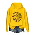 thumbnail image 4 of Holzkary Baseball Hoodies for Womens 2025 Letterprinted Baseball Long Sleeved Hoodie Baseball Mom Sweatshirt Funny Game Day Baseball Pullover Tops Fall Outfits Trendy Fashion Pullover Tops Yellow 3Xl, 4 of 4