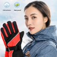 thumbnail image 3 of 1 Pair Winter Motorcycle Bike Warm Gloves Unisex Outdoor Windproof Mountaineering Skiing Gloves - Li, 3 of 5
